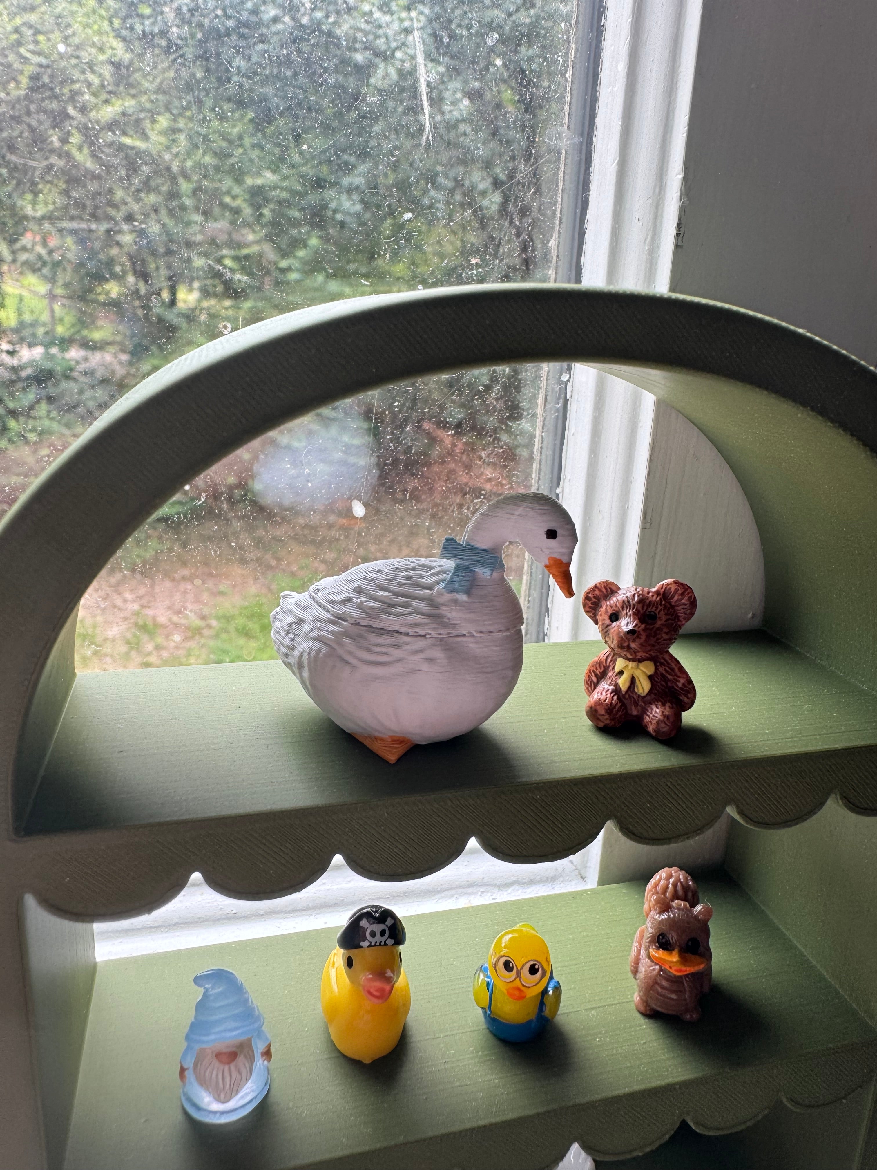 Miniature Goose Cookie Jar