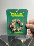 Folkwear by Boyds Bears & Friends- Santa and Kittens Wreath